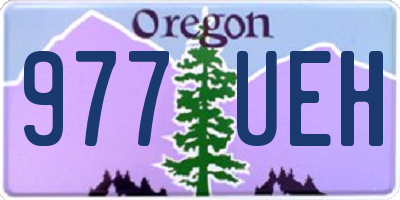 OR license plate 977UEH