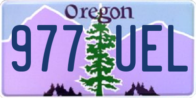 OR license plate 977UEL