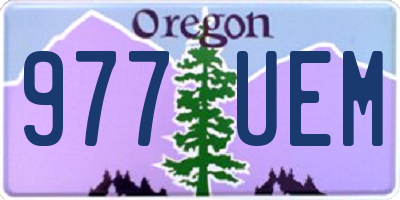 OR license plate 977UEM