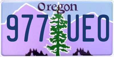 OR license plate 977UEO