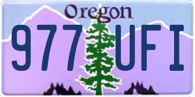 OR license plate 977UFI