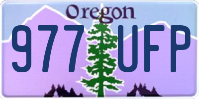 OR license plate 977UFP