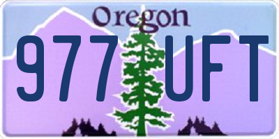 OR license plate 977UFT