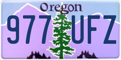 OR license plate 977UFZ