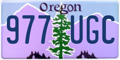 OR license plate 977UGC