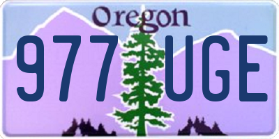 OR license plate 977UGE