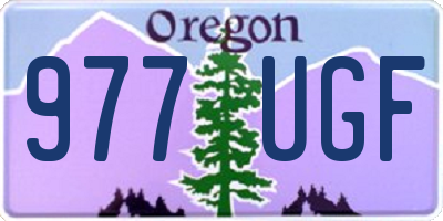 OR license plate 977UGF