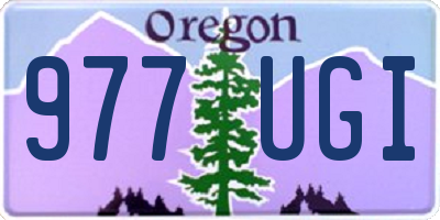 OR license plate 977UGI