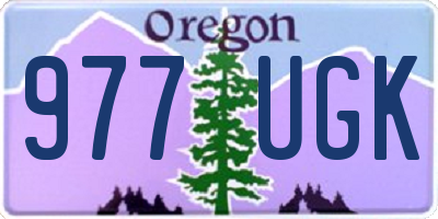 OR license plate 977UGK