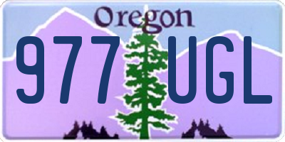OR license plate 977UGL