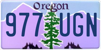 OR license plate 977UGN