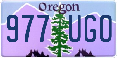 OR license plate 977UGO