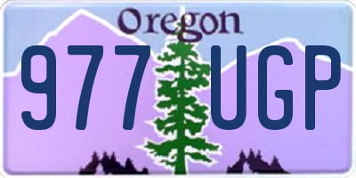 OR license plate 977UGP