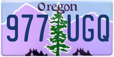 OR license plate 977UGQ