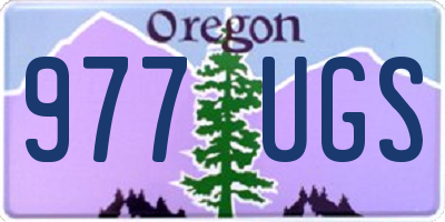 OR license plate 977UGS