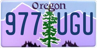 OR license plate 977UGU