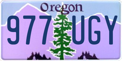 OR license plate 977UGY