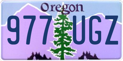 OR license plate 977UGZ