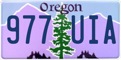 OR license plate 977UIA