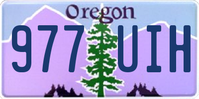 OR license plate 977UIH
