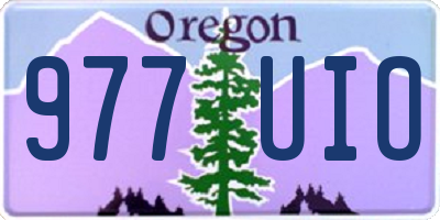 OR license plate 977UIO
