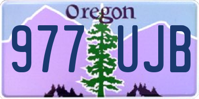 OR license plate 977UJB