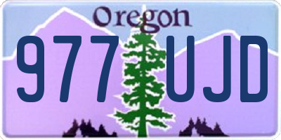 OR license plate 977UJD