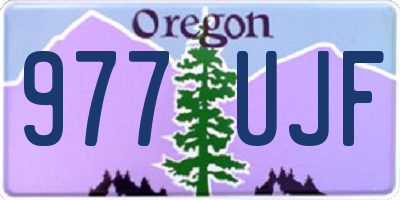 OR license plate 977UJF
