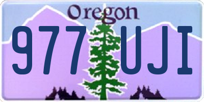 OR license plate 977UJI