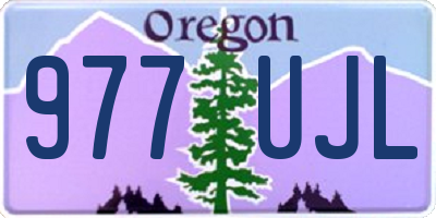 OR license plate 977UJL