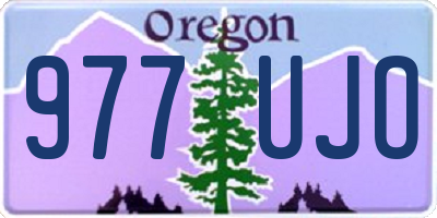 OR license plate 977UJO