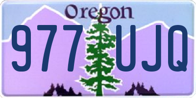 OR license plate 977UJQ