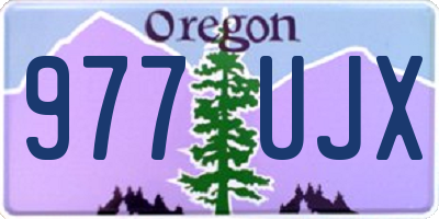 OR license plate 977UJX