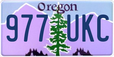 OR license plate 977UKC