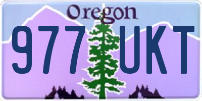 OR license plate 977UKT