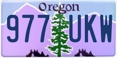 OR license plate 977UKW