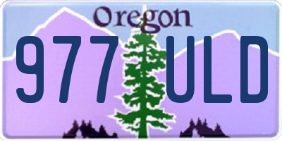 OR license plate 977ULD
