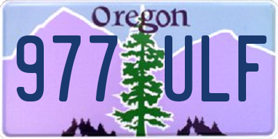 OR license plate 977ULF