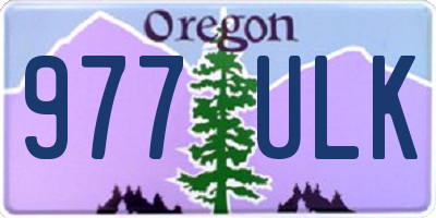 OR license plate 977ULK