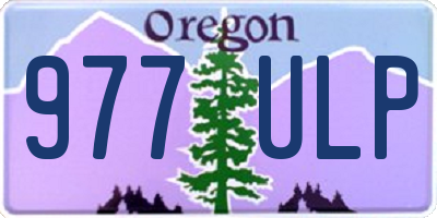 OR license plate 977ULP