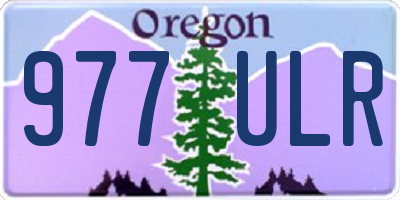 OR license plate 977ULR