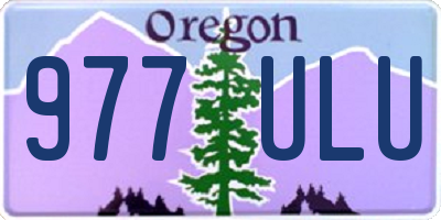 OR license plate 977ULU