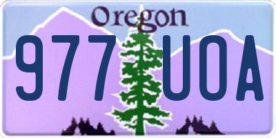 OR license plate 977UOA