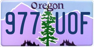 OR license plate 977UOF