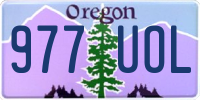 OR license plate 977UOL