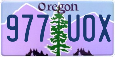 OR license plate 977UOX