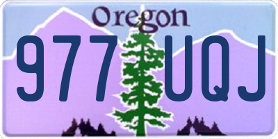 OR license plate 977UQJ