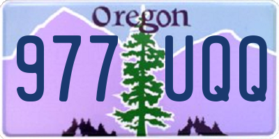 OR license plate 977UQQ