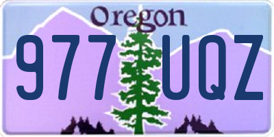 OR license plate 977UQZ
