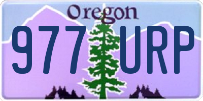 OR license plate 977URP